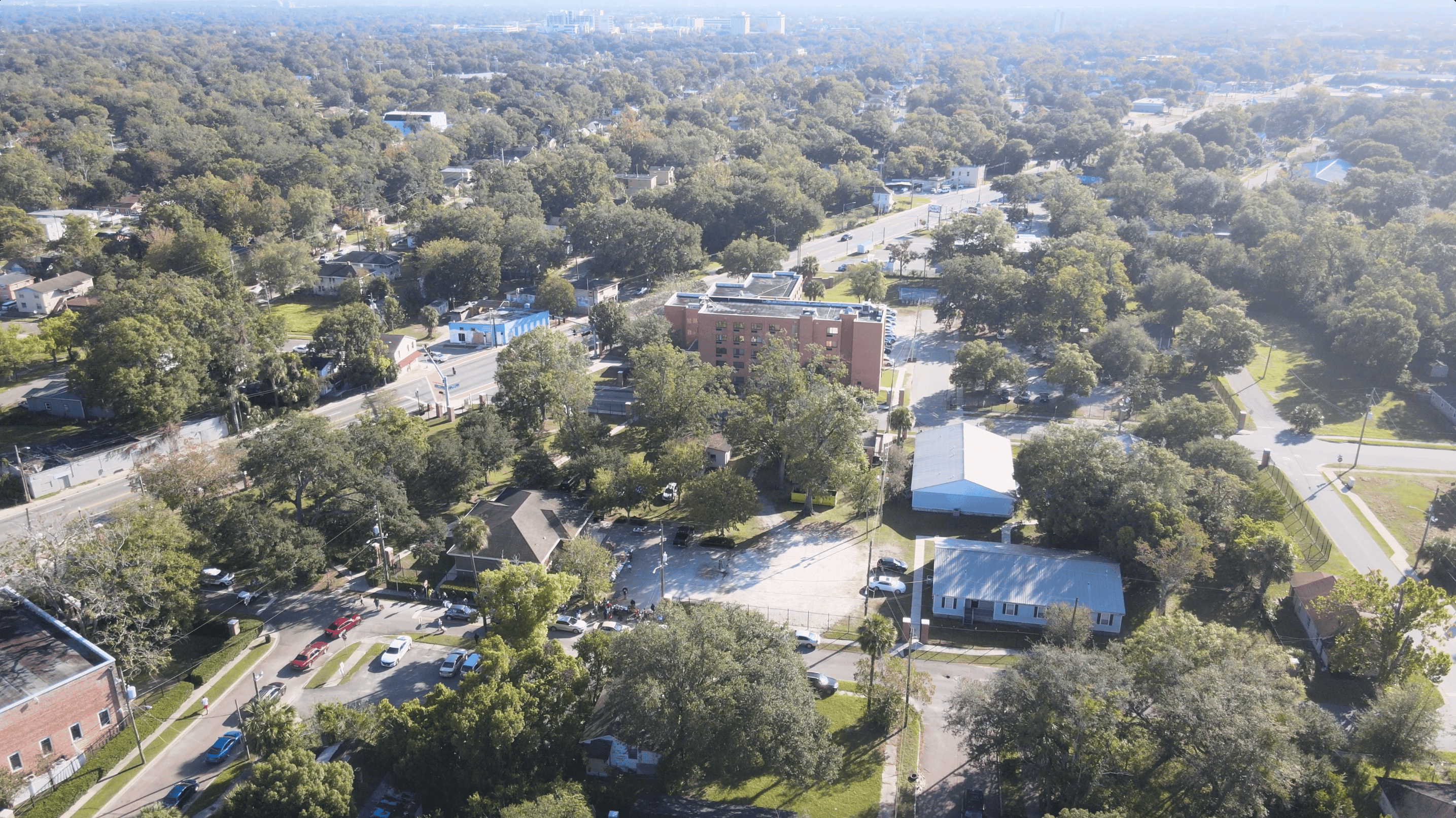 Where is the Historic New Town Neighborhood Located?